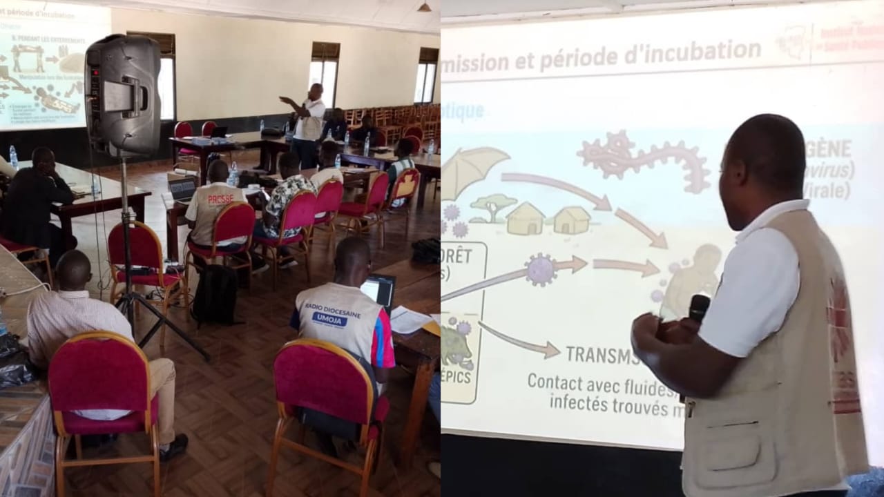 MAHAGI/Santé : EBOLA, 26 journalistes engagés sur la 1ère ligne dans la sensibilisation.